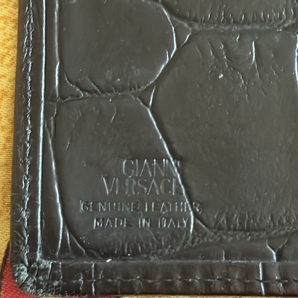 Versace authentic crocodile print leather Wallet for men - Picture 8 of 8